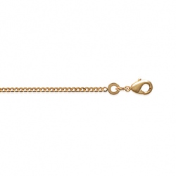 Chaîne maille gourmette plaqué or 750/1000ème épaisseur 1,80 mm