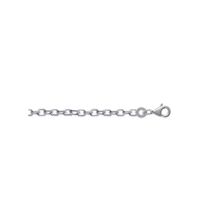Chaîne au mètre maille forçat plate Argent 925/1000 largeur maille 1.35 mm | Selfor Paris