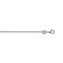 Chaîne maille gourmette 50cm en argent 925/1000ème épaisseur 1,40 mm