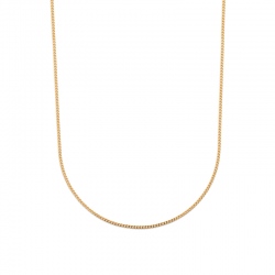 Chaîne maille gourmette 50 cm en plaqué or 750/1000ème épaisseur 2,10 mm