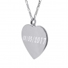 pendentif personnalisé gravure prénom date texte