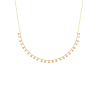 Collier pampilles femme en plaqué or 750, chaîne 45 cm – bijou raffiné et tendance
